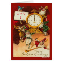 Tarjeta de felicitación del Año Nuevo