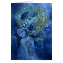Tarjeta de felicitación del arte de la fantasía - 
