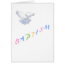 Tarjeta de felicitación del bautismo