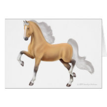 Tarjeta de felicitación del caballo de Saddlebred 