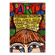 Tarjeta de felicitación del CEREBRO del ARTE