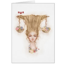 Tarjeta de felicitación del chica del zodiaco: Lib