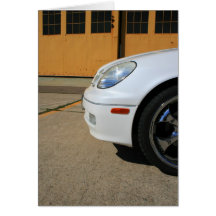 Tarjeta de felicitación del coche de deportes, tar