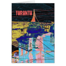 Tarjeta de felicitación del collage de Toronto de 