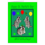 Tarjeta de felicitación del cumpleaños del día de 
