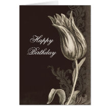 tarjeta de felicitación del cumpleaños del dibujo 