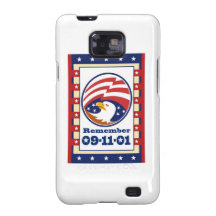 Tarjeta de felicitación del día 911 del patriota d samsung galaxy SII funda