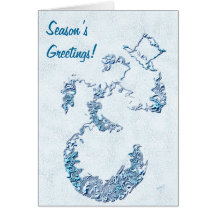 Tarjeta de felicitación del día de fiesta del muñe