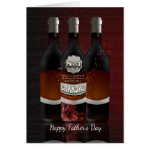 Tarjeta de felicitación del día de padre de las bo