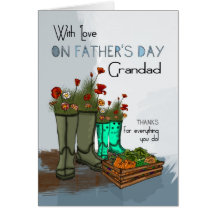 Tarjeta de felicitación del día de padre del Grand