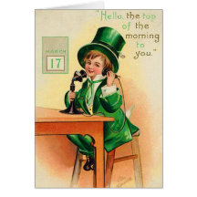 Tarjeta de felicitación del día de St Patrick del 