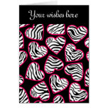 Tarjeta de felicitación del diseño de los corazone
