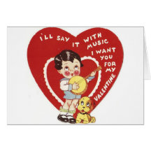 Tarjeta de felicitación del el día de San Valentín