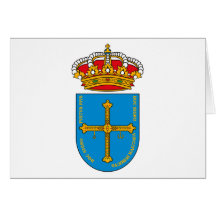 Tarjeta de felicitación del escudo de armas de Ast