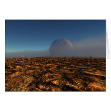 Tarjeta de felicitación del espacio del desierto
