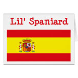 Tarjeta de felicitación del español de Lil