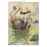 Tarjeta de felicitación del Faerie del vintage