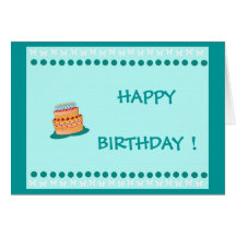 Tarjeta de felicitación del feliz cumpleaños