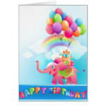 Tarjeta de felicitación del feliz cumpleaños tarjetas