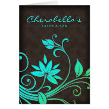 Tarjeta de felicitación del folleto del salón del 