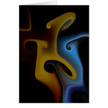 Tarjeta de felicitación del fractal de Borealis