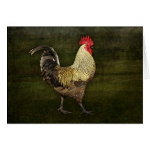 Tarjeta de felicitación del Gallo-UNO-Doodle-Doo