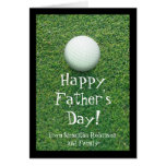 Tarjeta de felicitación del golf del día de padre