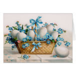 Tarjeta de felicitación del huevo de Pascua del vi