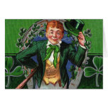 Tarjeta de felicitación del Leprechaun