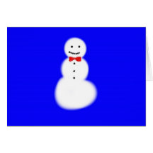 Tarjeta de felicitación del muñeco de nieve