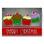 Tarjeta de felicitación del ornamento de las torta