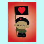 Tarjeta de felicitación del perrito de la revoluci tarjetas