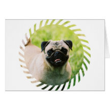 Tarjeta de felicitación del perrito del barro amas