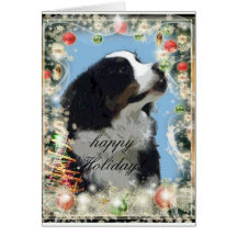 Tarjeta de felicitación del perro de montaña de Be
