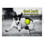 Tarjeta de felicitación del perro de Terrier de la tarjetas