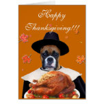 Tarjeta de felicitación del perro del boxeador de 