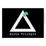 Tarjeta de felicitación del triángulo agudo tarjetas