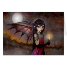 Tarjeta de felicitación del vampiro de Victoria qu