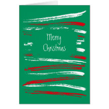 Tarjeta de felicitación del verde de la raya del c
