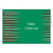 Tarjeta de felicitación del verde de la raya del G