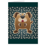 Tarjeta de felicitación del verde de la vida del p