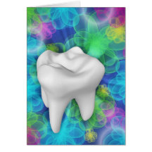 Tarjeta de felicitación dental elegante del arte