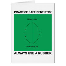Tarjeta de felicitación dental para los dentistas