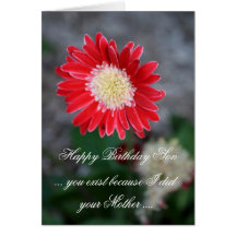 Tarjeta de felicitación divertida del hijo del fel