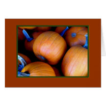 "Tarjeta de felicitación en blanco de las calabaza