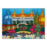 Tarjeta de felicitación exótica de Bangkok