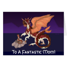 Tarjeta de felicitación fantástica de la mamá de l