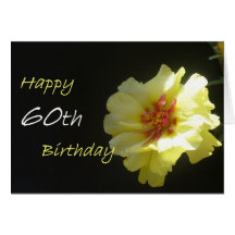 Tarjeta de felicitación feliz de 60 cumpleaños