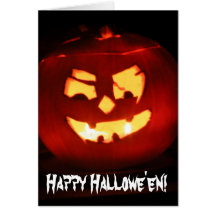 Tarjeta de felicitación feliz de Hallowe'en