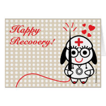 ¡Tarjeta de felicitación feliz de la recuperación!